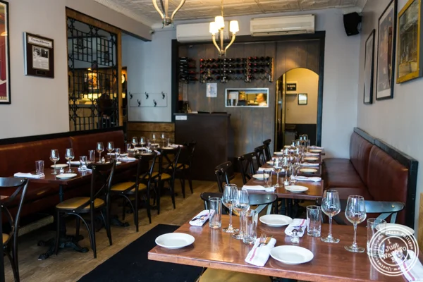 Dining room at La Sirene, French Restaurant, NYC, New York