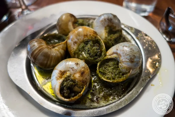 Escargots à la Bourguignone at La Sirene, French Restaurant, NYC, New York