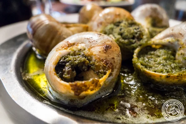 Escargots à la Bourguignone at La Sirene, French Restaurant, NYC, New York