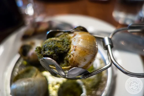 Escargots à la Bourguignone at La Sirene, French Restaurant, NYC, New York