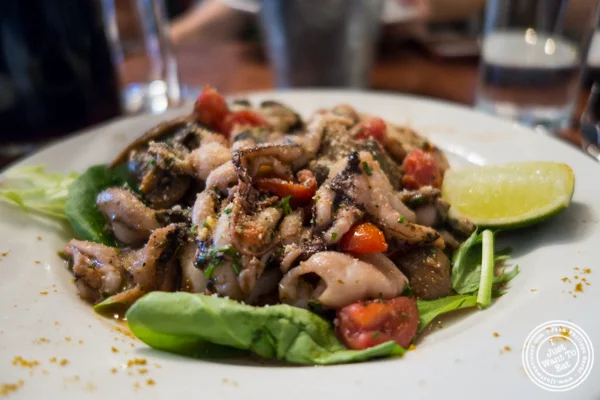 Baby octopus at La Sirene, French Restaurant, NYC, New York