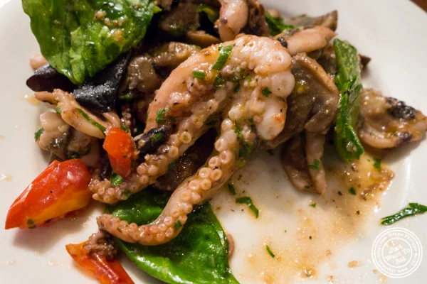 Baby octopus at La Sirene, French Restaurant, NYC, New York