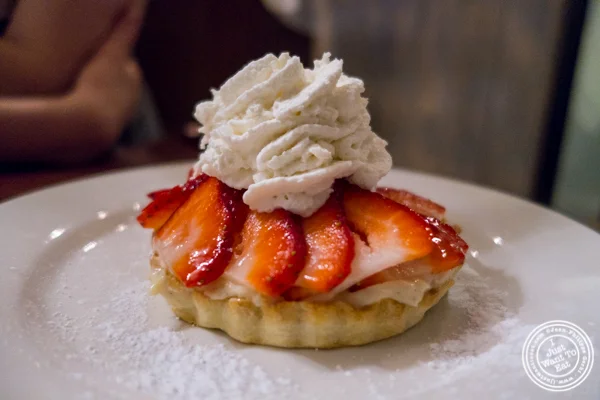 Strawberry tart at La Sirene, French Restaurant, NYC, New York