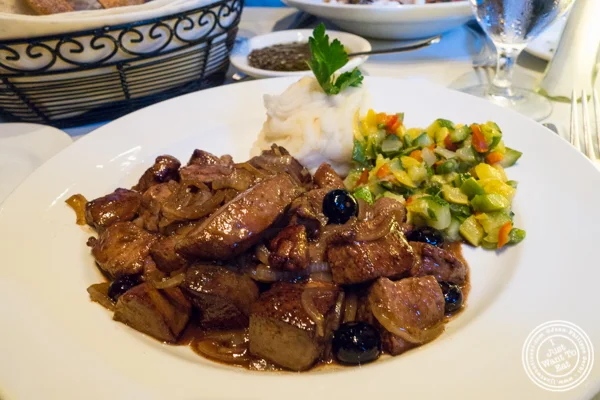 Calf liver at La Masseria in NYC, New York