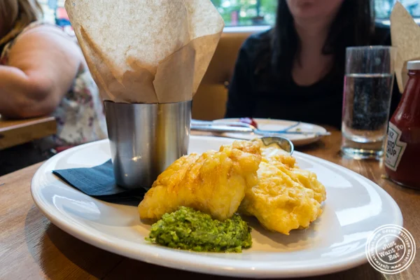 Fish and chips at The Harold in NYC, New York