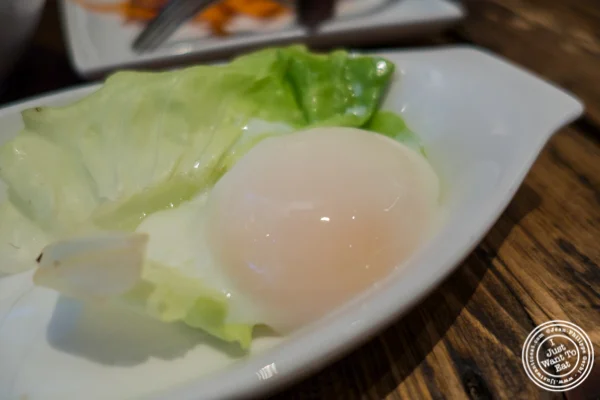 Sous-vide egg at BarKogi in NYC, New York