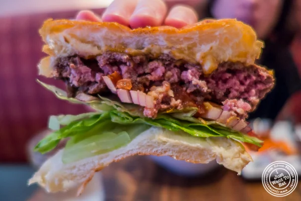 Short rib bulgogi burger at BarKogi in NYC, New York