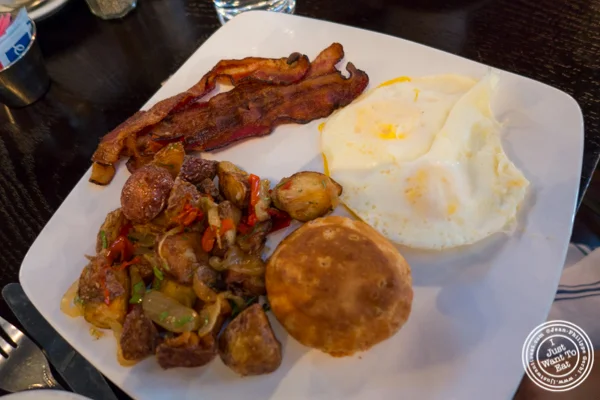 Traditional breakfast at The Ainsworth in NYC, New York