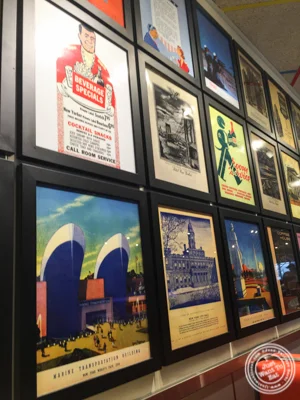 Old ads at Tick Tock Diner in NYC, New York