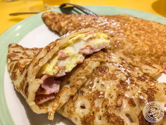 Crepes at Tick Tock Diner in NYC, New York