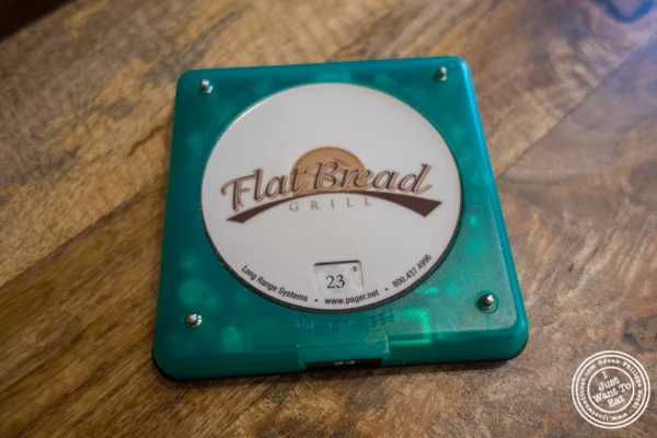 Buzzer at Flatbread Grill in Hoboken, NJ