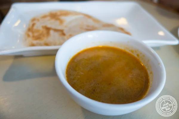 Roti canai at Rice Shop in Hoboken, NJ