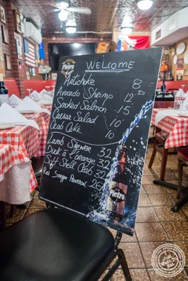 Daily specials at Tout Va Bien, French Restaurant in NYC, New York