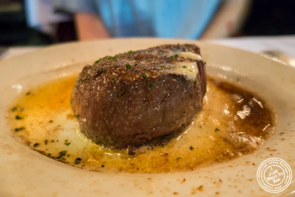 Petite filet mignon at Ruth's Chris Steakhouse in Weehawken, NJ
