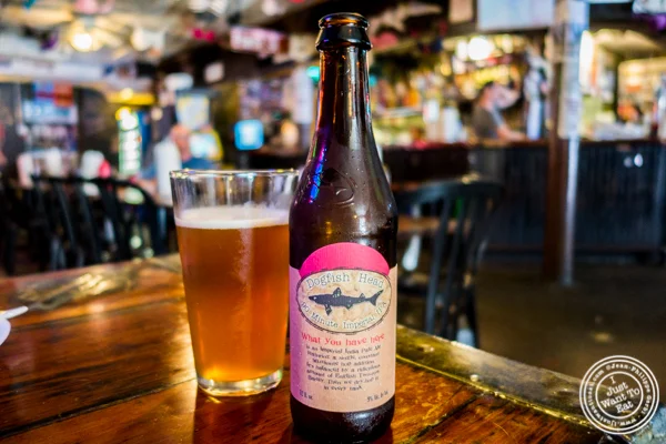 Dogfish Head beer at Jeremy's Ale House in NYC, New York