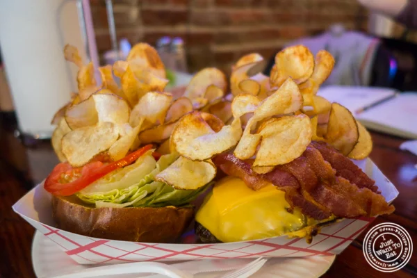 Cheeseburger at Jeremy's Ale House in NYC, New York