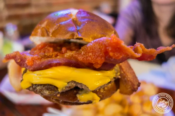 Cheeseburger at Jeremy's Ale House in NYC, New York