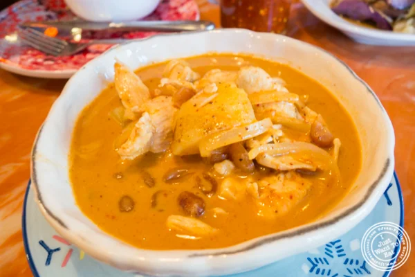 Massaman curry at Bangkok City in Hoboken, NJ