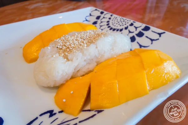 Mango sticky rice at Bangkok City in Hoboken, NJ
