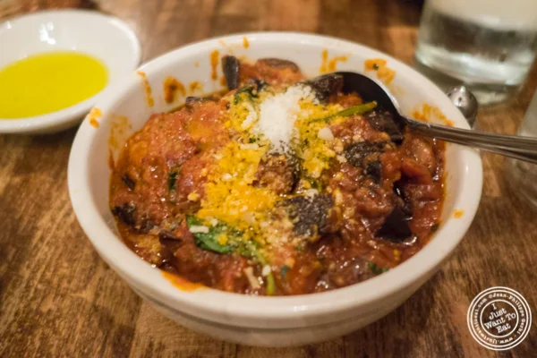 Melanzane a Funghetto at Max, Italian Restaurant in TriBeCa