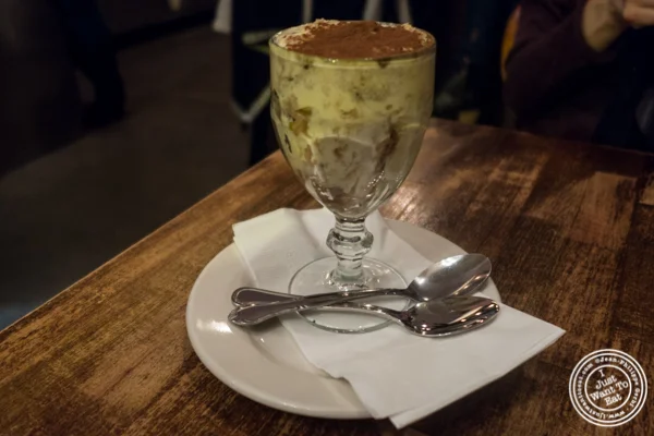 Tiramisu at Max, Italian Restaurant in TriBeCa