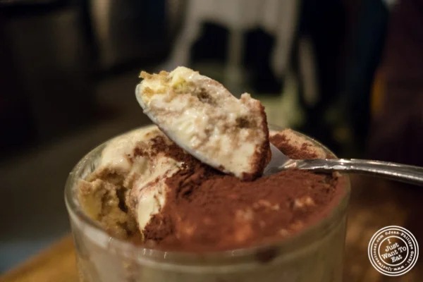 Tiramisu at Max, Italian Restaurant in TriBeCa