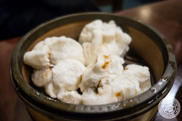 Vegetable pork roast mock buns at Vegetarian Dim Sum House in ChinaTown, NYC, New York
