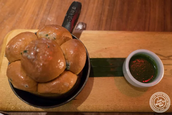 Sourdough bread at STK, modern steakhouse in NYC, New York