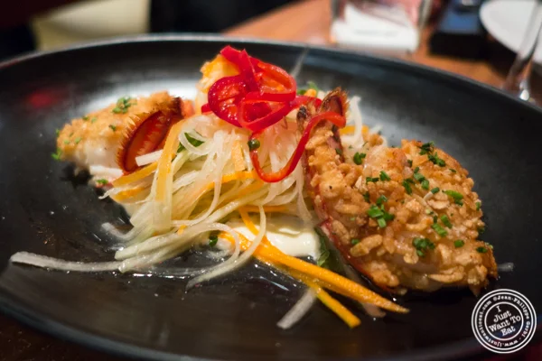 Crispy lobster tails at STK, modern steakhouse in NYC, New York