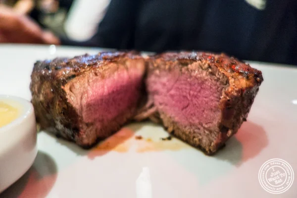 Filet mignon at STK, modern steakhouse in NYC, New York