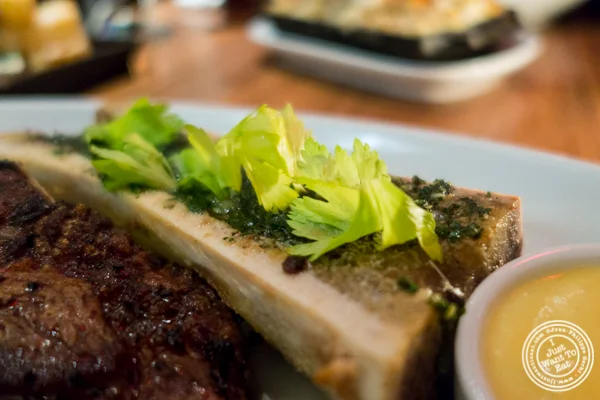 Bone marrow at STK, modern steakhouse in NYC, New York