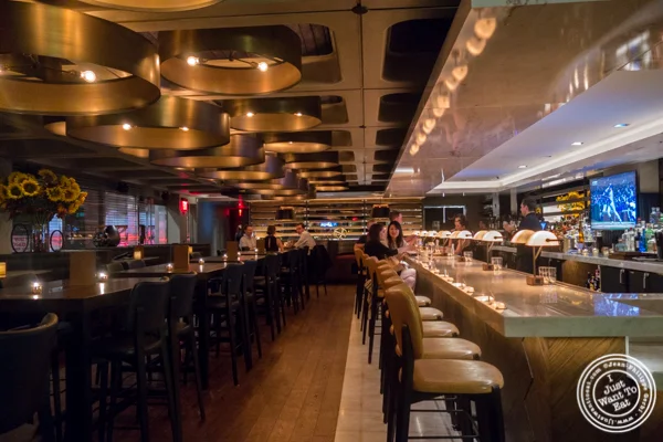 Bar area at Ocean Prime in NYC, New York