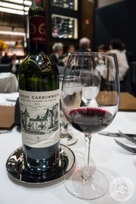 Chateau Carbonnieux Grand Cru Classe Graves 2012 from France at Ocean Prime in NYC, New York