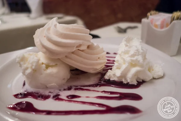 Meringue glacee at Maria's Mont Blanc in The Theater District, NYC, New York