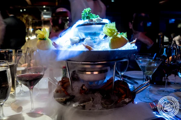 Seafood tower at Mastro's Steakhouse in NYC, New York