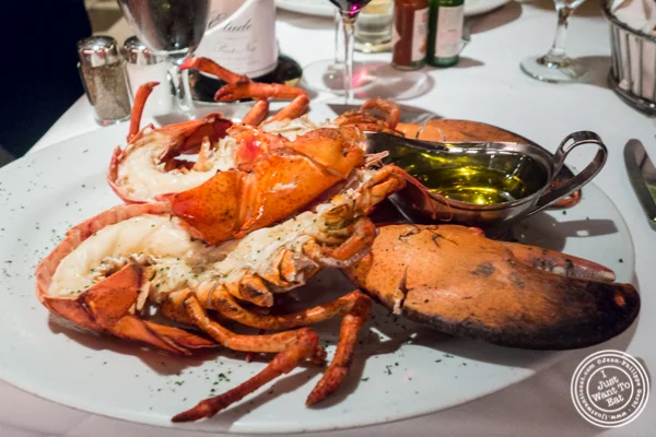 Live Maine lobster at Mastro's Steakhouse in NYC, New York