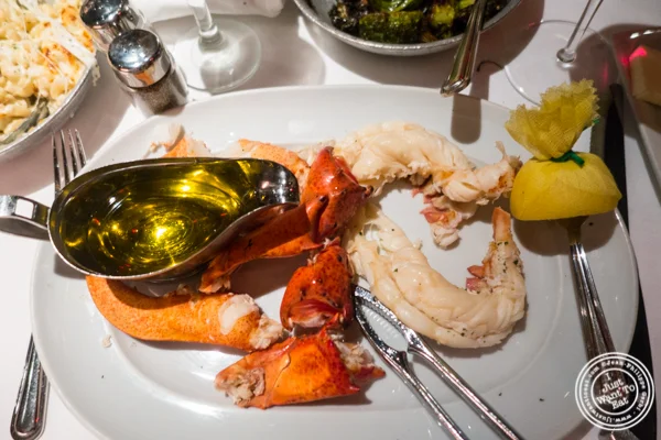 Live Maine lobster at Mastro's Steakhouse in NYC, New York