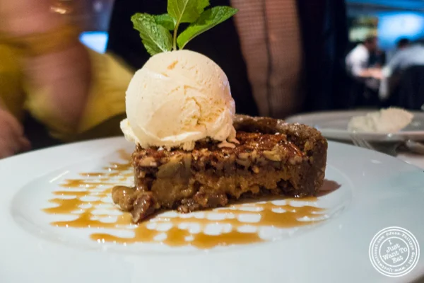 Pecan pie at Mastro's Steakhouse in NYC, New York