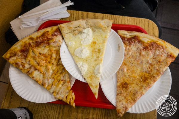 Slices at H & S Giovanni's in Hoboken, NJ