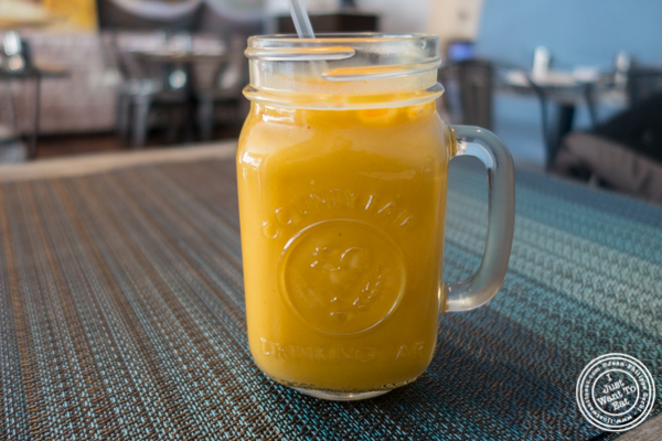 Mango lassi at Tikka Indian Grill in Williamsburg, Brooklyn