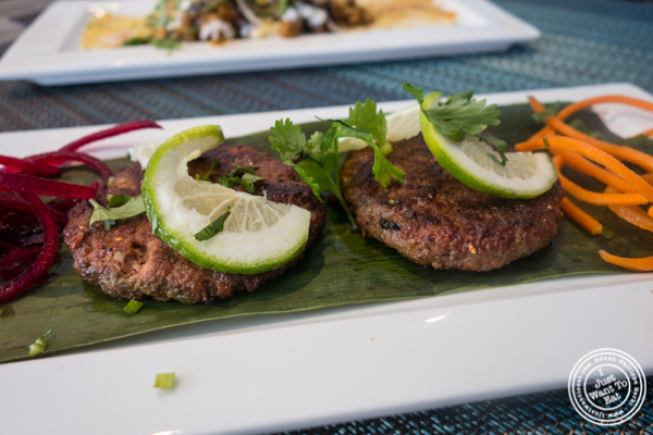 Tawa lamb kebab at Tikka Indian Grill in Williamsburg, Brooklyn
