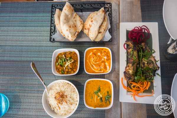 Entrees at Tikka Indian Grill in Williamsburg, Brooklyn