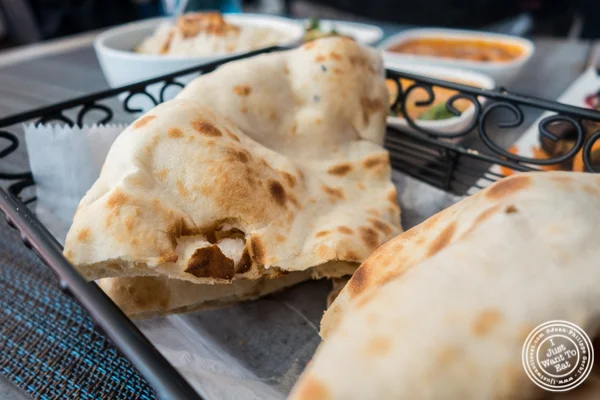Plain naan at Tikka Indian Grill in Williamsburg, Brooklyn
