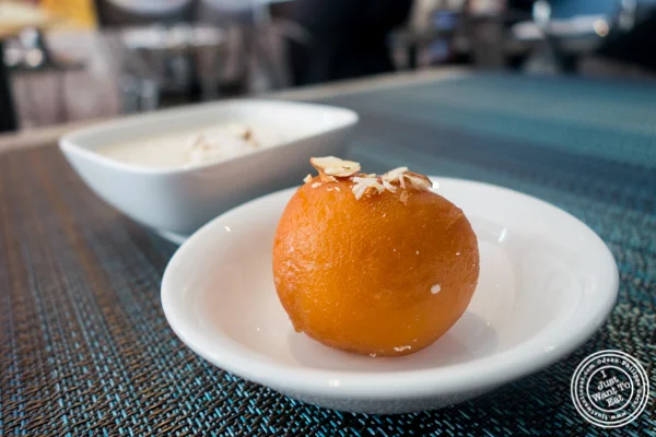 Gulab jamun at Tikka Indian Grill in Williamsburg, Brooklyn