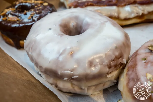 The Bronx: Olive oil and black pepper at The Doughnut Project in NYC, New York
