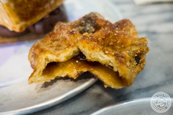 Maple filled waffles with hazelnut sugar at Dominique Ansel Kitchen in NYC, New York
