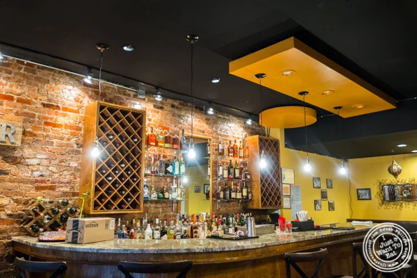 Bar at Surya, Indian restaurant on Bleecker, NYC, New York