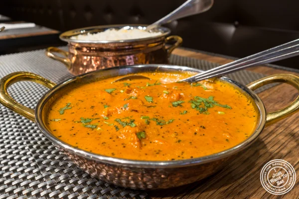Chicken Tikka Masala at Surya, Indian restaurant on Bleecker, NYC, New York