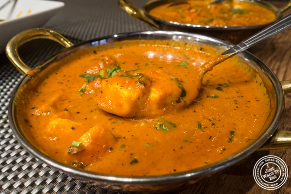Paneer Makhni at Surya, Indian restaurant on Bleecker, NYC, New York