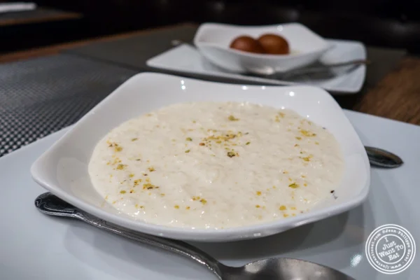 Kheer at Surya, Indian restaurant on Bleecker, NYC, New York